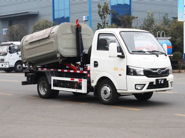 比亞迪3方純電動(dòng)車廂可卸式垃圾車